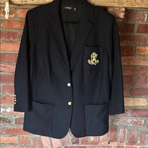 Ralph Lauren classic crested blazer
